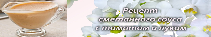 Рецепт сметанного соуса с томатом и луком
